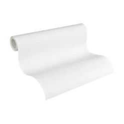 A.S. Creation Meistervlies | 248312 | Papier Peint Intissé à Rayures | 0.53 M X 10.05 M | Blanc