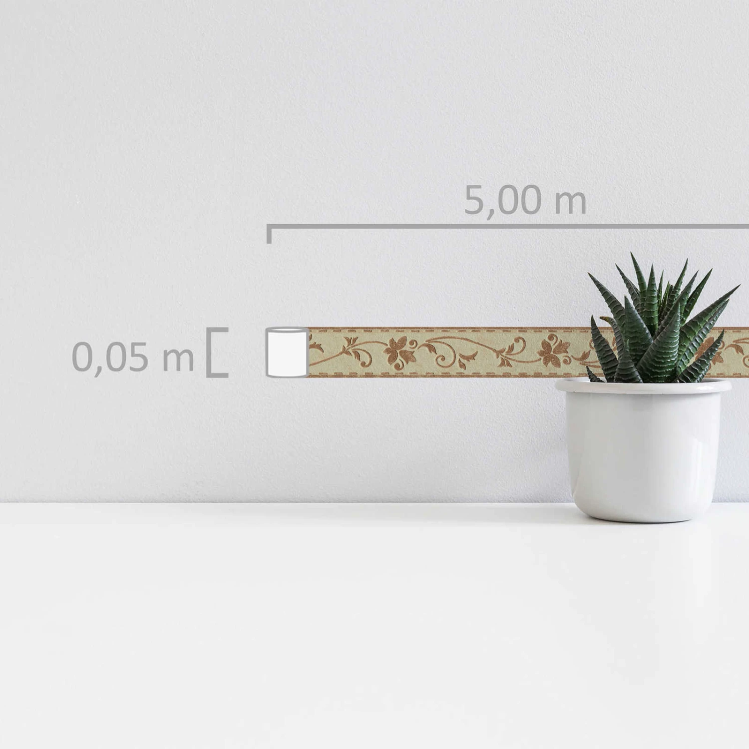 A.S. Creation Only Borders 9 | 259028 | Frise Murale Adhésive | 0.05 M X 5 M | Beige 4 A.S. Creation Only Borders 9 | 259028 | Frise Murale Adhésive | 0.05 M X 5 M | Beige – Image 4