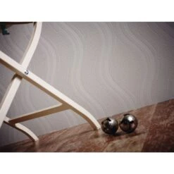 A.S. Creation Meistervlies | 260512 | Papier Peint à Motif Ondulé | 0.53 M X 10.05 M | Blanc -Décoration d'intérieur 260512 5