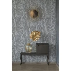 A.S. Creation New Life | 300943 | Papier Peint Intissé Floral | 0.53 M X 10.05 M | Argent -Décoration d'intérieur 300943 4