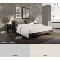 A.S. Creation New Life | 300943 | Papier Peint Intissé Floral | 0.53 M X 10.05 M | Argent -Décoration d'intérieur 300943 8