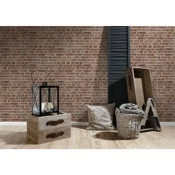 A.S. Creation Authentic Walls 2 | 302191 | Papier Peint Imitation Brique Pierre En Papier | Rouge -Décoration d'intérieur 302191 7