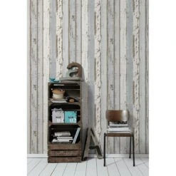 A.S. Creation Authentic Walls 2 | 302581 | Papier Peint Bois Intissé | 0.53 M X 10.05 M | Gris 9 A.S. Creation Authentic Walls 2 | 302581 | Papier Peint Bois Intissé | 0.53 M X 10.05 M | Gris -Décoration d'intérieur 302581 5