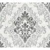 A.S. Creation Jette 4 | 339241 | Papier Peint Intissé Baroque | 0.53 M X 10.05 M | Gris