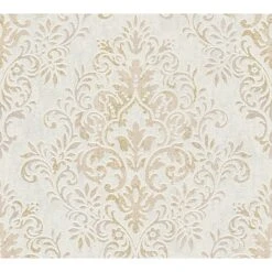 A.S. Creation Jette 4 | 339244 | Papier Peint Intissé Baroque | 0.53 M X 10.05 M | Beige