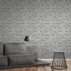 A.S. Creation Elements | 361403 | Papier Peint Intissé Pierre Brique | 0.53 M X 10.05 M | Gris -Décoration d'intérieur 361403 7