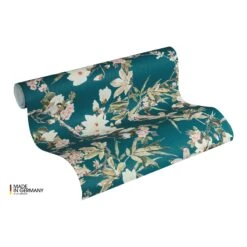 A.S. Creation Michalsky Dream Again | 364984 | Papier Peint Intissé Floral | 0.53 M X 10.05 M | Vert