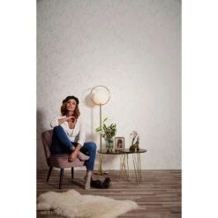 A.S. Creation Metropolitan Stories | 368961 | Papier Peint Intissé Floral | 0.53 M X 10.05 M | écru -Décoration d'intérieur 368961 5