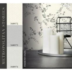 A.S. Creation Metropolitan Stories | 368962 | Papier Peint Intissé Floral | 0.53 M X 10.05 M | écru -Décoration d'intérieur 368962 5