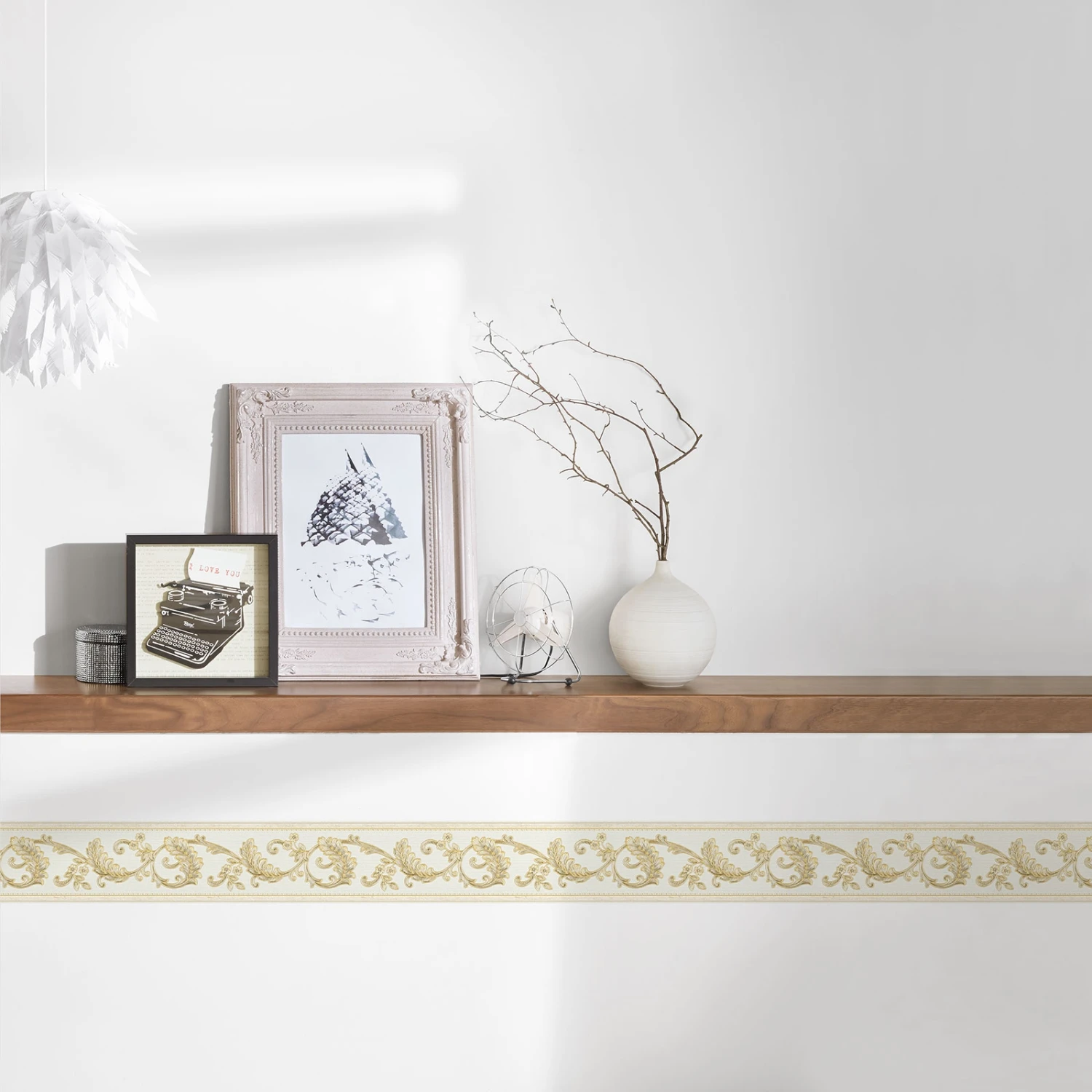 A.S. Creation Only Borders | 369141 | Papier Peint Intissé Adhésif Baroque | 0.08 M X 5 M | Beige 2 A.S. Creation Only Borders | 369141 | Papier Peint Intissé Adhésif Baroque | 0.08 M X 5 M | Beige – Image 2