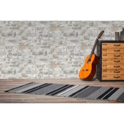 A.S. Creation Elements | 369292 | Papier Peint Intissé Pierre Brique | 0.53 M X 10.05 M | Gris -Décoration d'intérieur 369292 5