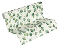 A.S. Creation Greenery | 370441 | Papier Peint Intissé Nature | 0.53 M X 10.05 M | Vert -Décoration d'intérieur 370441 7