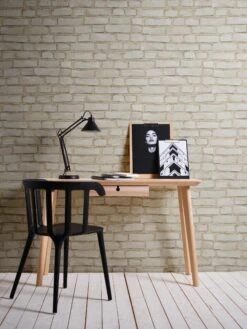 A.S. Creation Elements | 374141 | Papier Peint Intissé Pierre Brique | 0.53 M X 10.05 M | Gris