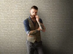 A.S. Creation Elements | 374141 | Papier Peint Intissé Pierre Brique | 0.53 M X 10.05 M | Gris -Décoration d'intérieur 374141 5