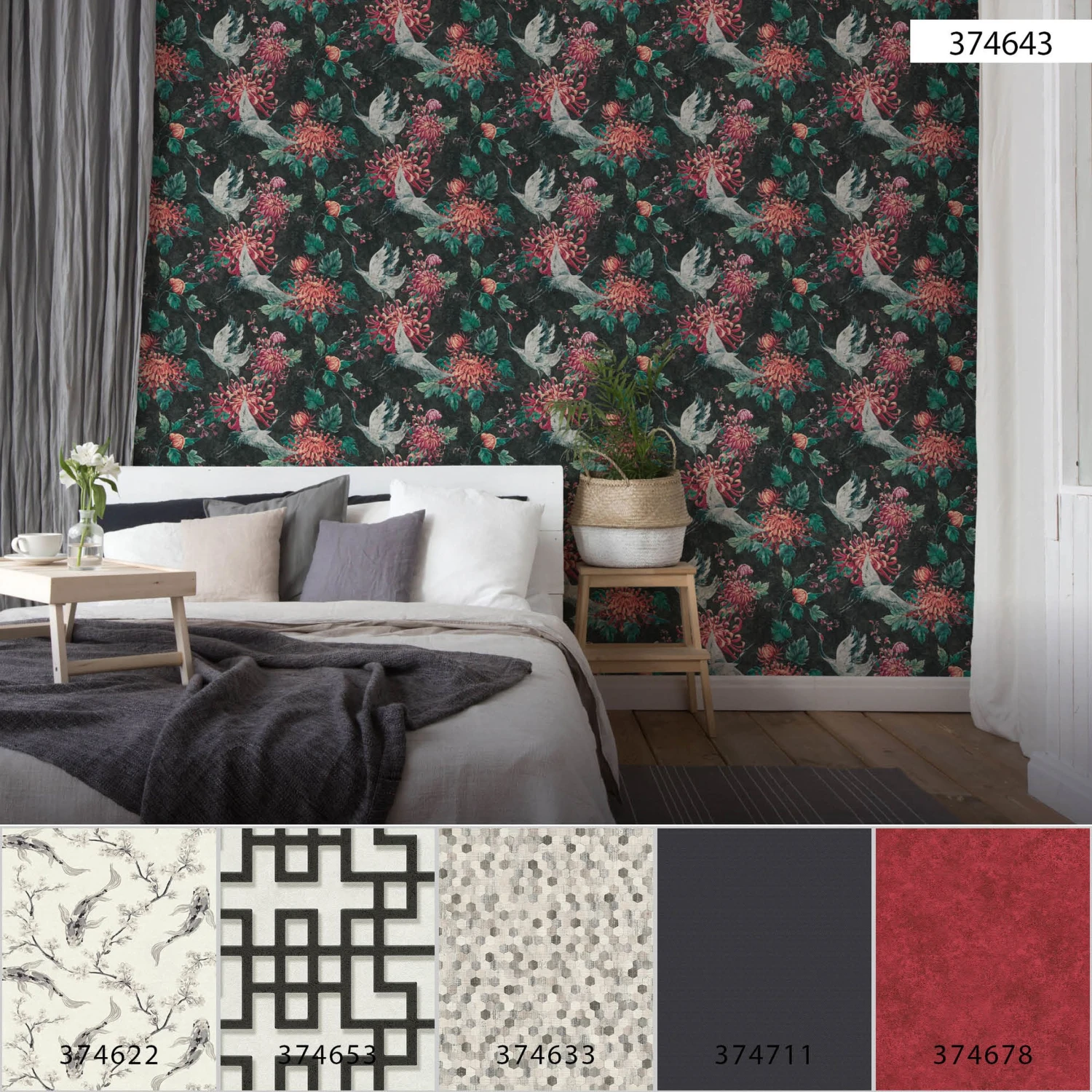 A.S. Creation Asian Fusion | 374643 | Papier Peint Intissé Nature | 0.53 M X 10.05 M | Noir 5 A.S. Creation Asian Fusion | 374643 | Papier Peint Intissé Nature | 0.53 M X 10.05 M | Noir – Image 5