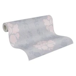 A.S. Creation New Elegance | 375523 | Papier Peint Intissé Baroque | 0.53 M X 10.05 M | Gris