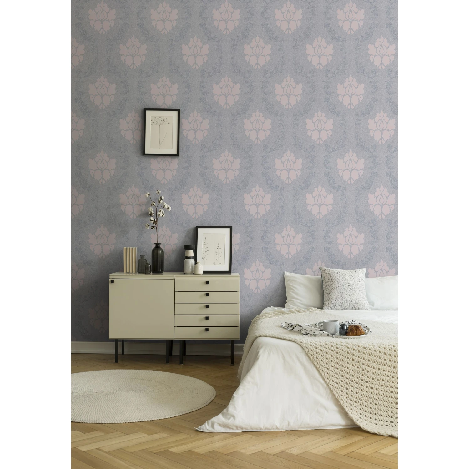 A.S. Creation New Elegance | 375523 | Papier Peint Intissé Baroque | 0.53 M X 10.05 M | Gris 4 A.S. Creation New Elegance | 375523 | Papier Peint Intissé Baroque | 0.53 M X 10.05 M | Gris – Image 4