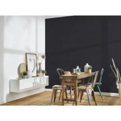 A.S. Creation New Elegance | 375554 | Papier Peint Intissé Uni | 0.53 M X 10.05 M | Noir -Décoration d'intérieur 375554 4