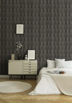 A.S. Creation New Life | 376783 | Papier Peint Intissé 3D | 0.53 M X 10.05 M | Noir -Décoration d'intérieur 376783 5