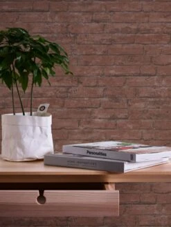 A.S. Creation Industrial | 377472 | Papier Peint Intissé Pierre Brique | 0.53 M X 10.05 M | Marron -Décoration d'intérieur 377472 3