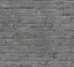 A.S. Creation Industrial | 377476 | Papier Peint Intissé Pierre Brique | 0.53 M X 10.05 M | Gris -Décoration d'intérieur 377476 4