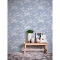 A.S. Creation Il Decoro | 560414 | Papier Peint Animaux Papier | 0.53 M X 10.05 M | Bleu -Décoration d'intérieur 560414 3