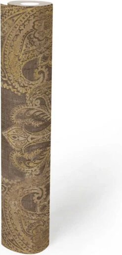 A.S. Creation AS Creation Metropolitan Stories 3 - PAPIER PEINT CLASSIQUE BAROQUE - Brun Beige Or Jaune - 1005 X 53 Cm -Décoration d'intérieur 578x1200 2