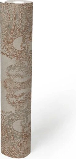 A.S. Creation AS Creation Metropolitan Stories 3 - PAPIER PEINT BAROQUE CLASSIQUE - Beige Gris Rouge Marron Blanc Crème - 1005 X 53 Cm -Décoration d'intérieur 578x1200