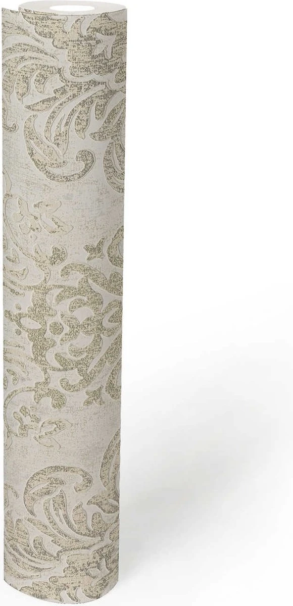 A.S. Creation AS Creation Metropolitan Stories 3 - PAPIER PEINT ORNEMENTS BAROQUES - Blanc Argenté - 1005 X 53 Cm 6 A.S. Creation AS Creation Metropolitan Stories 3 - PAPIER PEINT ORNEMENTS BAROQUES - Blanc Argenté - 1005 X 53 Cm – Image 6