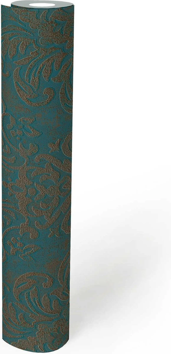 A.S. Creation AS Creation Metropolitan Stories 3 - PAPIER PEINT ORNEMENTS BAROQUES - Pétrole Doré - 1005 X 53 Cm 6 A.S. Creation AS Creation Metropolitan Stories 3 - PAPIER PEINT ORNEMENTS BAROQUES - Pétrole Doré - 1005 X 53 Cm – Image 6