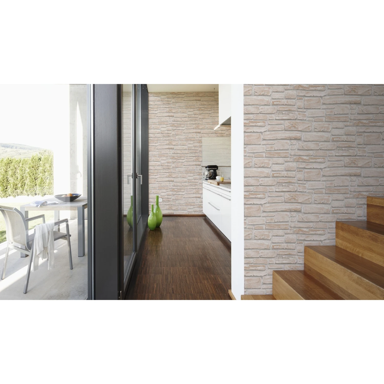 A.S. Creation Decora Natur 3 | 662125 | Papier Peint Imitation Brique Pierre En Papier | Blanc 1 A.S. Creation Decora Natur 3 | 662125 | Papier Peint Imitation Brique Pierre En Papier | Blanc