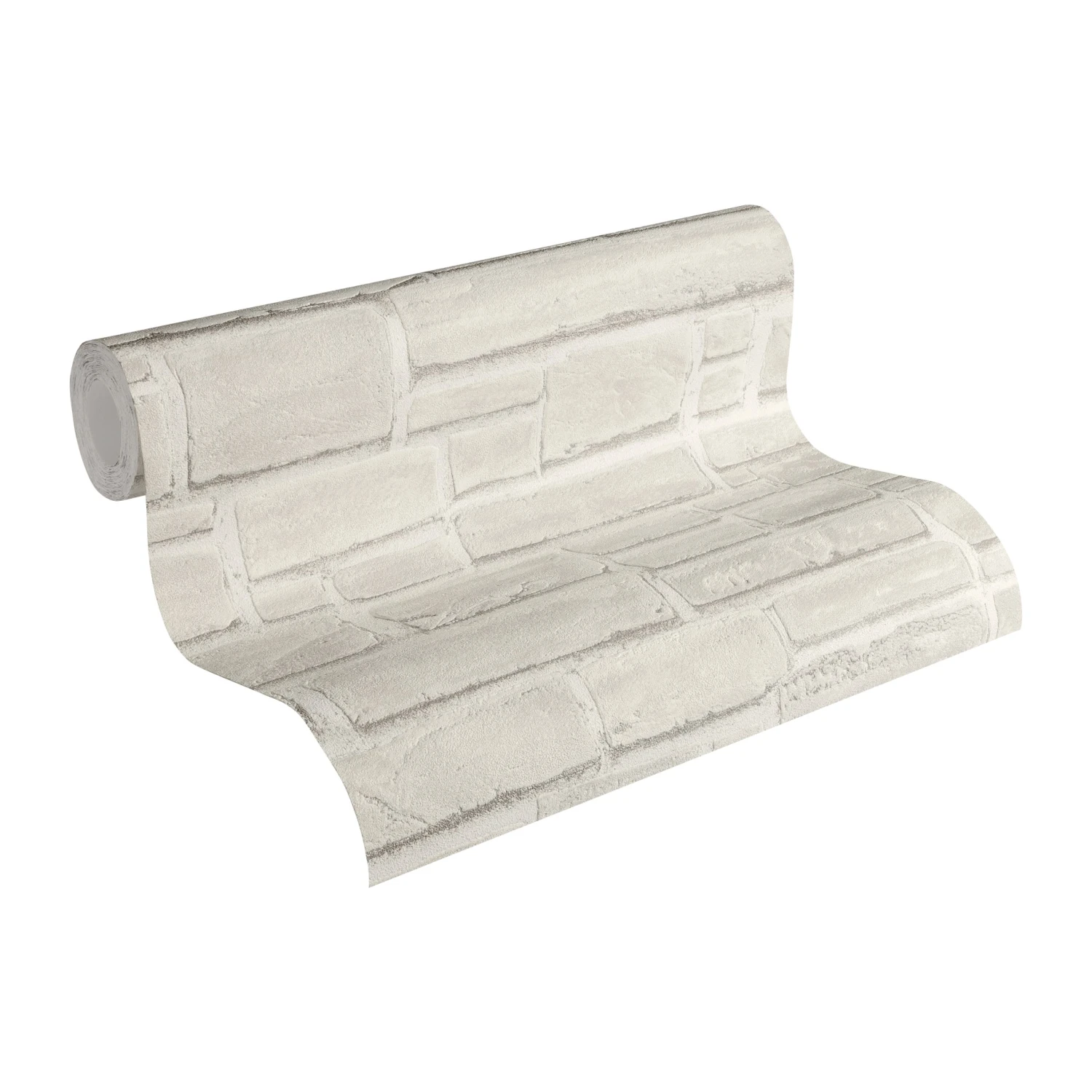 A.S. Creation Elements | 662316 | Papier Peint Intissé Pierre Brique | 0.53 M X 10.05 M | Blanc 2 A.S. Creation Elements | 662316 | Papier Peint Intissé Pierre Brique | 0.53 M X 10.05 M | Blanc – Image 2