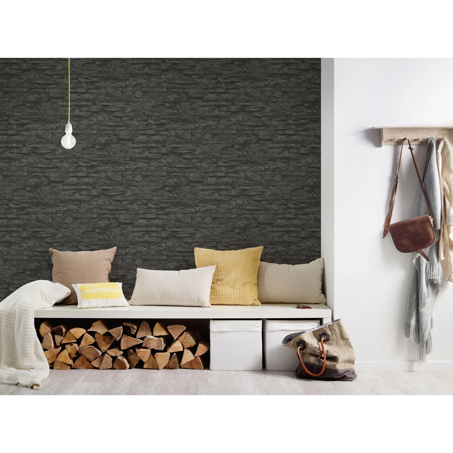 A.S. Creation Elements | 707123 | Papier Peint Intissé Pierre Brique | 0.53 M X 10.05 M | Gris 9 A.S. Creation Elements | 707123 | Papier Peint Intissé Pierre Brique | 0.53 M X 10.05 M | Gris – Image 9