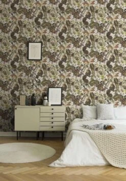 A.S. Creation AS Creation MICHALSKY - Papier Peint Jungle - Animaux Aux Feuilles Tropicales - Beige Multicolore - 1005 X 53 Cm -Décoration d'intérieur 836x1200