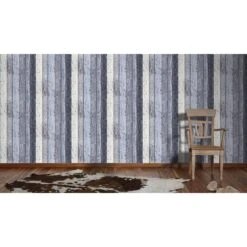 A.S. Creation Elements | 855060 | Papier Peint Bois Intissé | 0.53 M X 10.05 M | Bleu -Décoration d'intérieur 855060 6