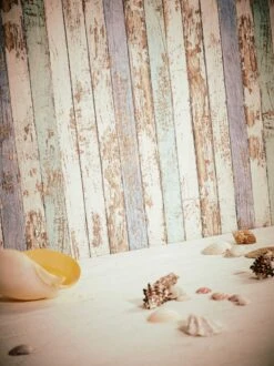 A.S. Creation AS Création Elements - PAPIER PEINT ALTÉRÉ RÉCUPÉRATION - Blanc Marron Bleu Menthe - 1005 X 53 Cm -Décoration d'intérieur 899x1200 1