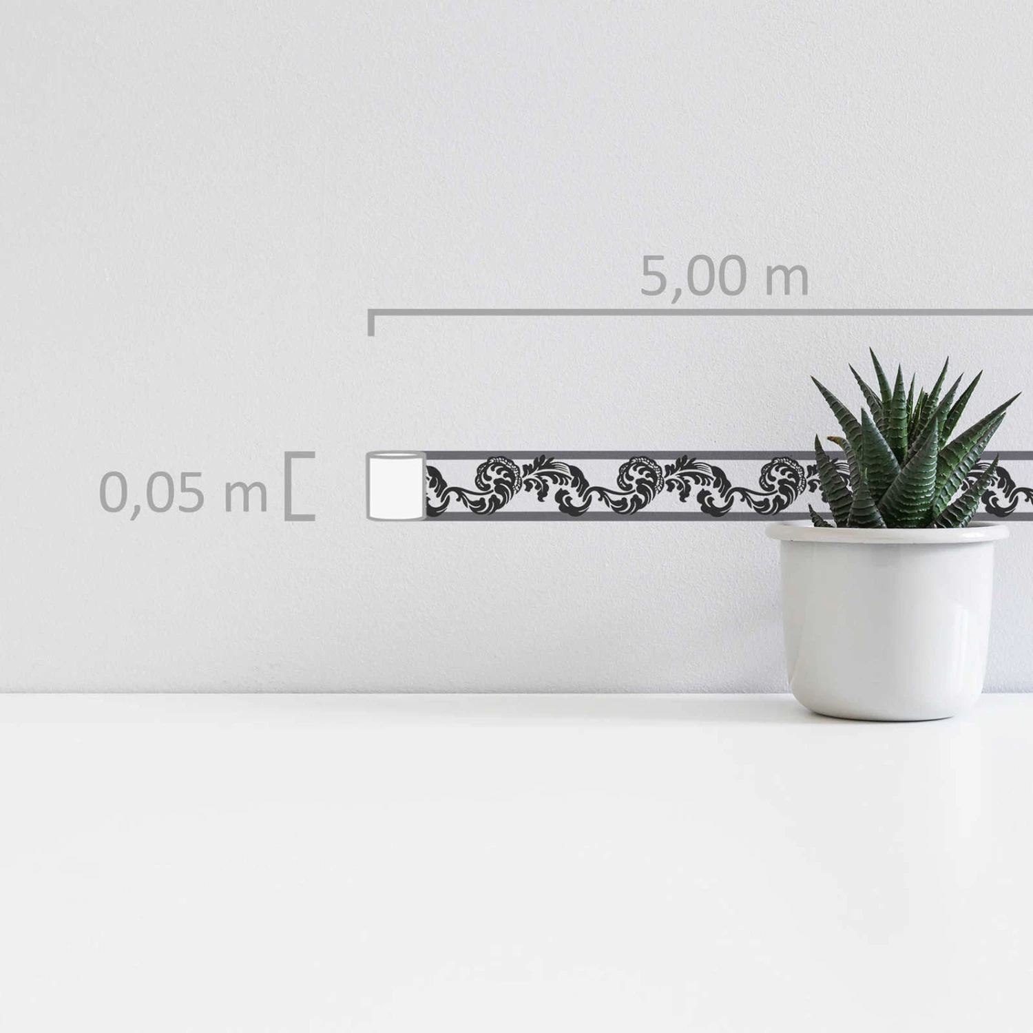 A.S. Creation Stick Ups | 904317 | Frise En Papier Peint Intissé | 0.05 M X 5 M | Noir 3 A.S. Creation Stick Ups | 904317 | Frise En Papier Peint Intissé | 0.05 M X 5 M | Noir – Image 3