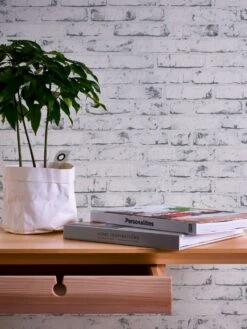 A.S. Creation Elements | 907837 | Papier Peint Intissé Pierre Brique | 0.53 M X 10.05 M | Gris -Décoration d'intérieur 907837 2