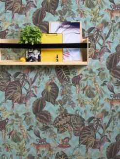 A.S. Creation AS Creation MICHALSKY - Papier Peint Jungle - Animaux Aux Feuilles Tropicales - Bleu Multicolore - 1005 X 53 Cm 12 A.S. Creation AS Creation MICHALSKY - Papier Peint Jungle - Animaux Aux Feuilles Tropicales - Bleu Multicolore - 1005 X 53 Cm -Décoration d'intérieur 912x1200