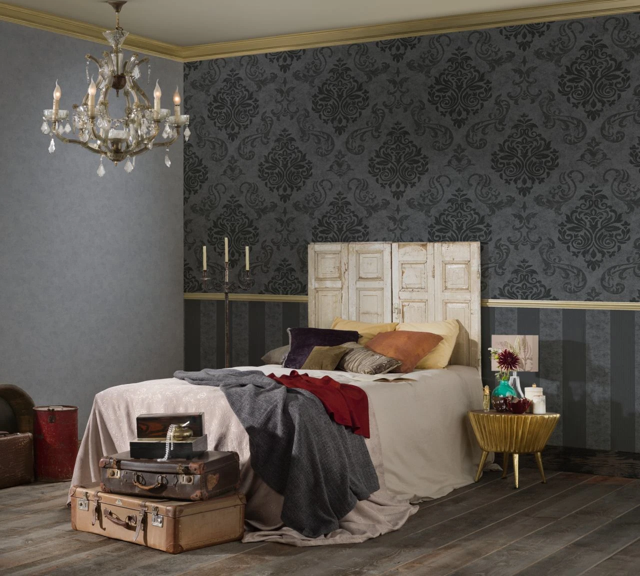 A.S. Creation Memory 2 | 953723 | Papier Peint Intissé Baroque | 0.53 M X 10.05 M | Gris 2 A.S. Creation Memory 2 | 953723 | Papier Peint Intissé Baroque | 0.53 M X 10.05 M | Gris – Image 2