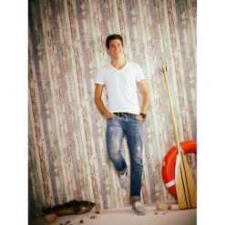 A.S. Creation Elements | 959141 | Papier Peint Bois Intissé | 0.53 M X 10.05 M | Blanc -Décoration d'intérieur 959141 5