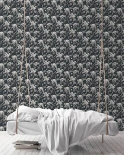 A.S. Creation AS Creation MICHALSKY - Papier Peint Jungle - Singes Araignées Entre Les Feuilles - Gris Noir - 1005 X 53 Cm -Décoration d'intérieur 960x1200 5