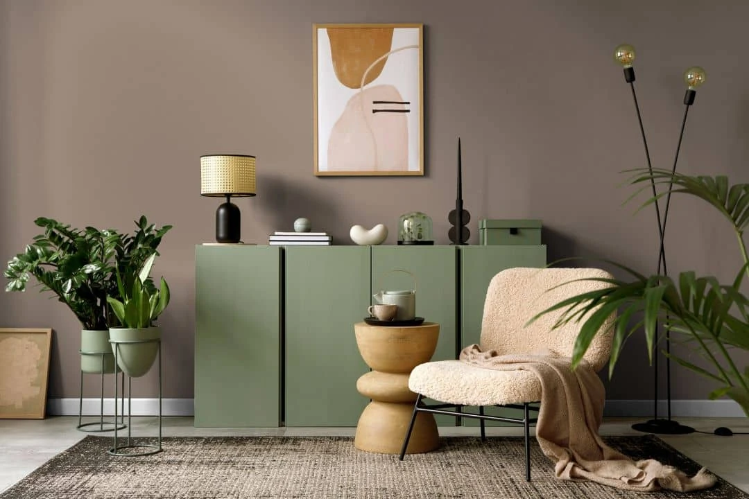 A.S. Creation Peinture Murale Premium Marron - PURO C7002 Taupe Calme 4 A.S. Creation Peinture Murale Premium Marron - PURO C7002 Taupe Calme – Image 4