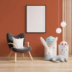 A.S. Creation Peinture Murale Premium Rouge Orange - PURO C9006 Orange Poussiéreux -Décoration d'intérieur DD126157 4