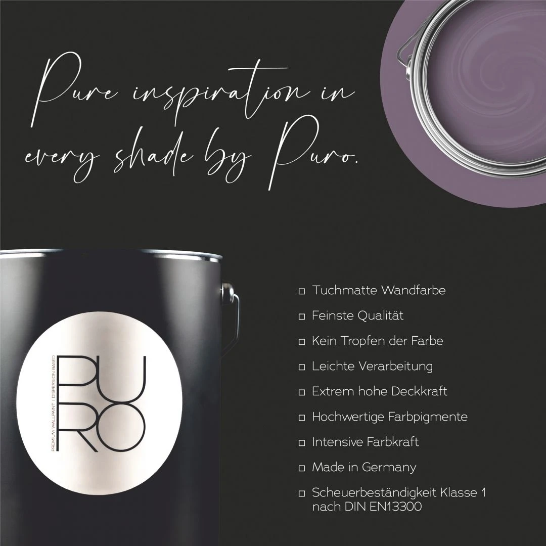 A.S. Creation Peinture Murale Premium Violet - PURO C2002 Mauve Simple 5 A.S. Creation Peinture Murale Premium Violet - PURO C2002 Mauve Simple – Image 5