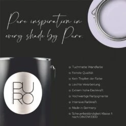 A.S. Creation Peinture Murale Premium Violet - PURO C2003 Mauve Simple -Décoration d'intérieur as creation innen farbe dd125782 wandfarbe