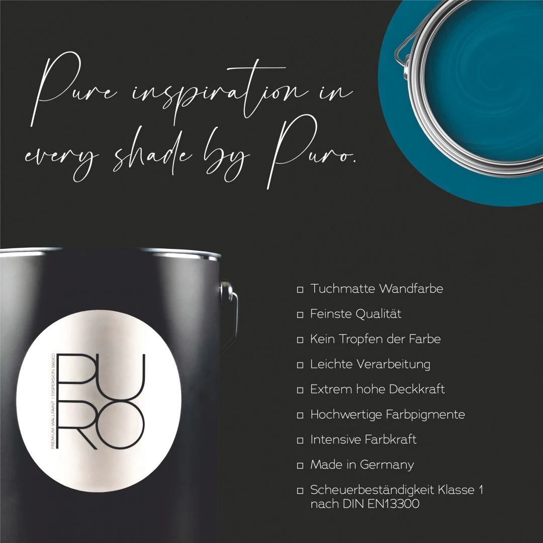 A.S. Creation Peinture Murale Premium Bleu - PURO C3004 Bleu Océan 5 A.S. Creation Peinture Murale Premium Bleu - PURO C3004 Bleu Océan – Image 5