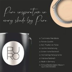 A.S. Creation Peinture Murale Premium Beige - PURO C8008 Safran Lisse -Décoration d'intérieur as creation innen farbe dd126118 wandfarbe