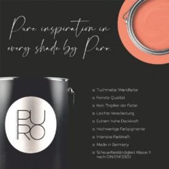 A.S. Creation Peinture Murale Premium Rose - PURO C9014 Divers Abricot -Décoration d'intérieur as creation innen farbe dd126181 wandfarbe